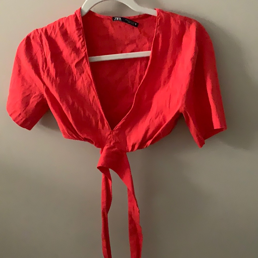 Zara wrap top